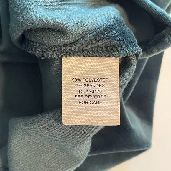 Philosophy Velveteen Bell Sleeve Top Womens Medium Green Soft Whimsigoth Fairy - Picture 6 of 9